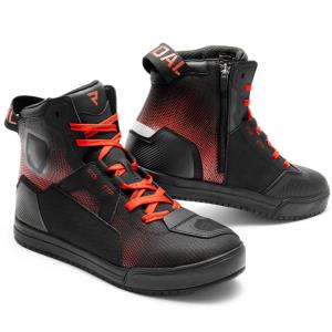Botas de moto Vandal II Rebelhorn Negras/Rojas